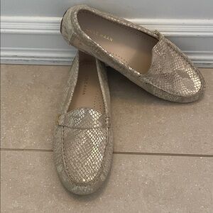 Cole Haan Women's Metallic Gold Loafers size 6.5